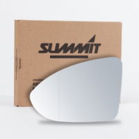 Summit Replacement Aspheric Mirror Glass With O/E Style Heated Backing Plate LHS - See Applications