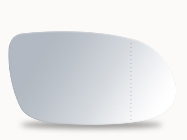 Summit Replacement Aspheric Mirror Glass With O/E Style Heated Backing Plate RHS - See Applications