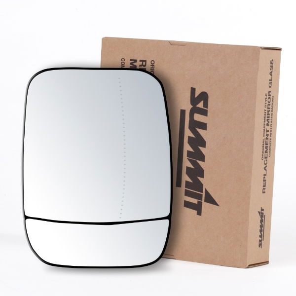 Summit Replacement Commercial Mirror Glass With O/E Style Heated Backing Plate RHS - See Applications