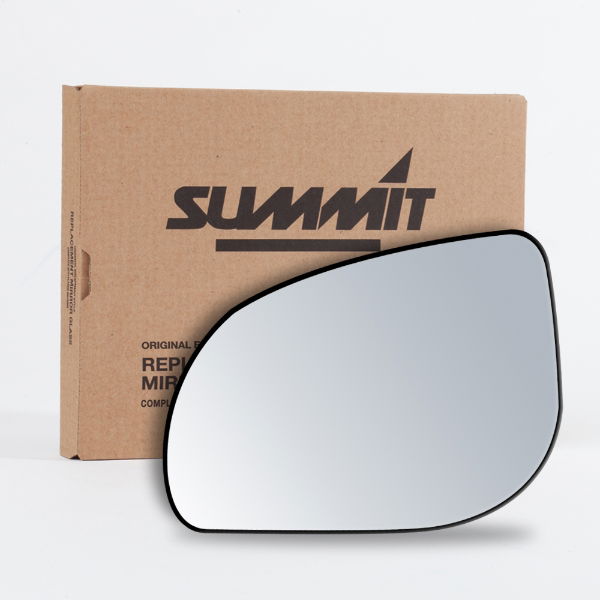 Summit Replacement Standard Mirror Glass With O/E Style Backing Plate LHS - See Applications