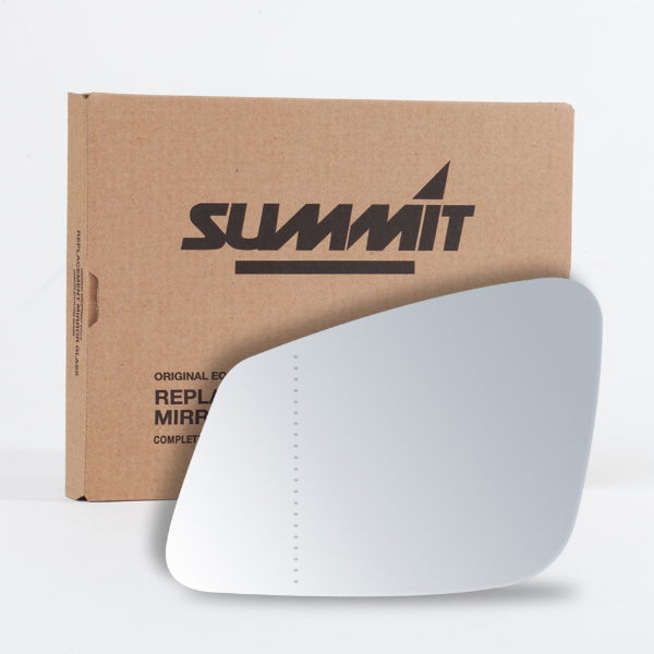 Summit Replacement Aspheric Mirror Glass With O/E Style Heated Backing Plate LHS - See Applications