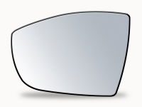 Summit Replacement Standard Mirror Glass With O/E Style Heated Backing Plate LHS - See Applications