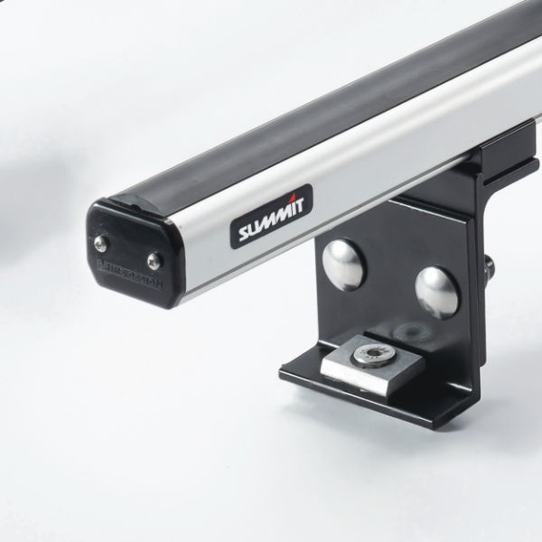 Summit Commercial 100% Aluminium Fixed Point Roof Bars, 1.3m, Set of 3 – See Applications