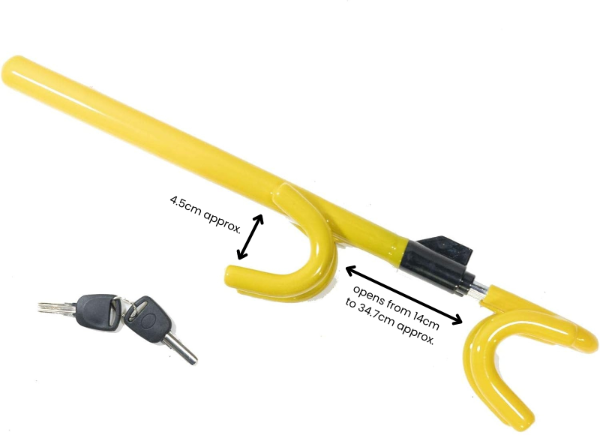 Summit Steering Wheel Lock With Double Hook