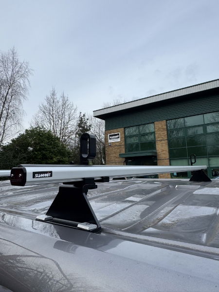Summit Commercial 100% Aluminium Fixed Point Roof Bars, 1.3m, 3 Bar System – See Applications