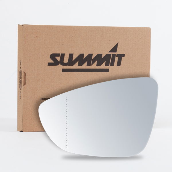 Summit Replacement Aspheric Mirror Glass With O/E Style Heated Backing Plate LHS - See Applications