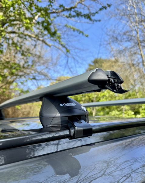 Summit Premium Aluminium Roof Tent Compatible Railing Roof Bars, Locking, 1.07m, 2 Bar System - See Applications