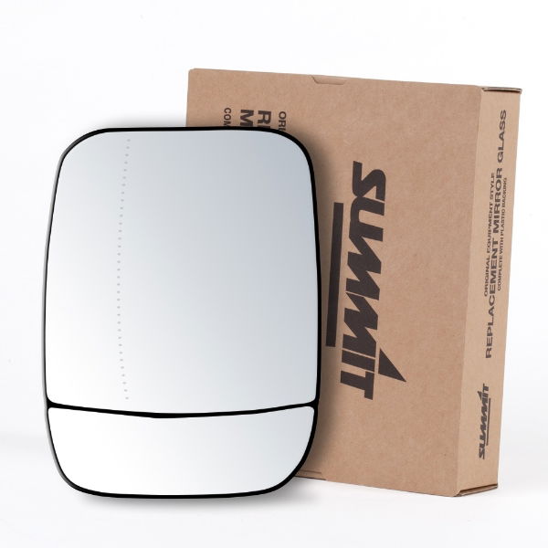 Summit Replacement Commercial Mirror Glass With O/E Style Heated Backing Plate LHS - See Applications