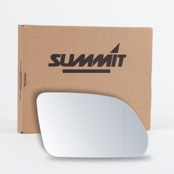 Summit Replacement Aspheric Mirror Glass With O/E Style Heated Backing Plate RHS - See Applications