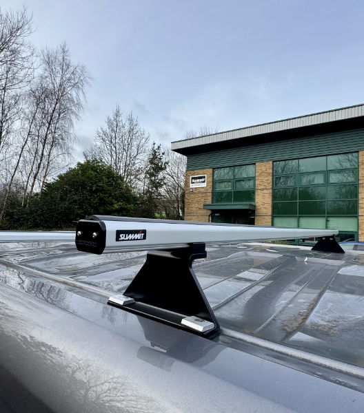 Summit Commercial 100% Aluminium Fixed Point Roof Bars, 1.7m, 3 Bar System – See Applications