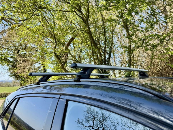 Summit Premium Aluminium Roof Tent Compatible Railing Roof Bars, Locking, 1.07m, 2 Bar System - See Applications